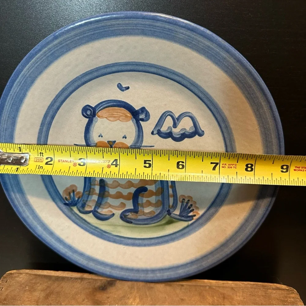 MA Hadley Country Scene Cat Luncheon Plate 9 inches